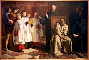 Emile Wauters. Hugo van der Goes im Roten Kloster. 1872. (Öl auf Leinwand) von Emile Charles Wauters