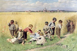 Der Schulweg von Emile Claus