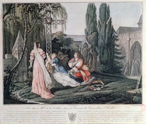Ludwig XIV. verfolgt Louise de la Valliere, die nach einem Streit 1662 mit dem König im Karmeliterkloster in Chaillot Zuflucht gesucht hatte