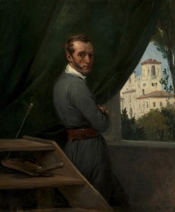 Selbstporträt in Rom, 1832 von Emile Jean Horace Vernet