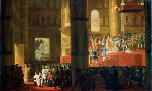 Die Krönung der Kaiserin Maria Feodorovna am 5. April 1797