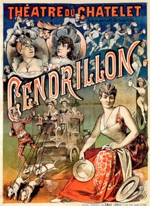 "Cendrillon ou la Pantoufle merveilleuse", Théâtre du Châtelet, Paris von Emile Levy