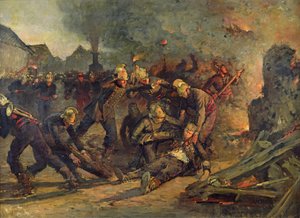 Tod von Lt. Col. Froidevaux (1850-87) der Pariser Feuerwehr von Emile Renard