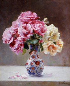 Stillleben mit Rosen in einer Vase