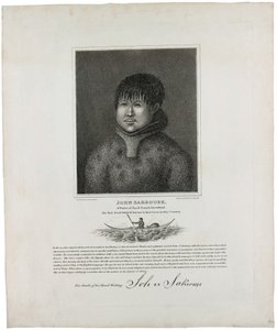 John Sakeouse, ein Eingeborener von Jacob Sound, Grönland, der erste Eskimo, der in diesem Land bekannt wurde, 1816