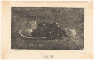 Schale mit Trauben und anderem Obst
