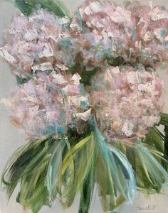 Malerische rosa Hortensien von Emma Bell