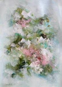 Weicher rosa Garten