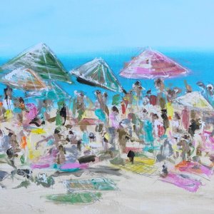 Lebendiger Strandtag