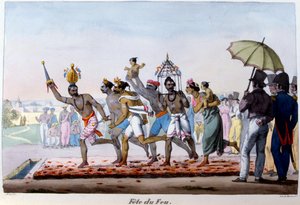 Feuerfest, Indien, Mitte des 19. Jahrhunderts