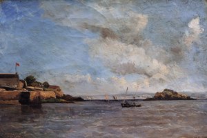 Douarnenez, Marine, August 1865 von Emmanuel Lansyer