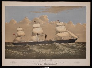 Inman Line, Das Dampfschiff City of Montreal der Liverpool, New York & Philadelphia Steam Ship Company