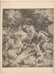 Bekehrung des Paulus (linkes Blatt) von Enea Vico