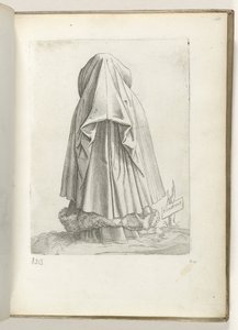Flandrische Frau, gekleidet nach der Mode um 1550