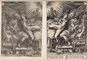 Mars und Venus, 1543 von Enea Vico