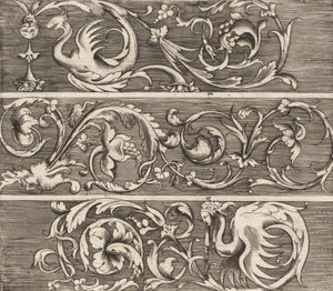 Drei Friese mit Ornamentem Laubwerk, ca. 1541-43