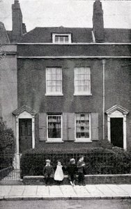 387, Commercial Road, Portsmouth, Hampshire, Geburtsort von Charles Dickens am 7. Februar 1812, um 1900