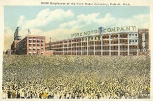 50.000 Mitarbeiter der Ford Motor Company, Detroit, Michigan von English Photographer