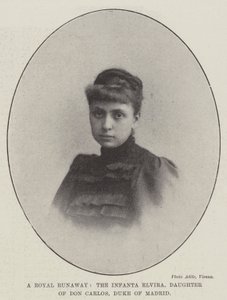 Eine königliche Ausreißerin, die Infantin Elvira, Tochter von Don Carlos, Herzog von Madrid