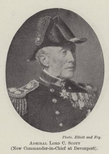 Admiral Lord C Scott, neuer Oberbefehlshaber in Devonport von English Photographer