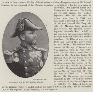 Admiral Sir E Seymour, KCB von English Photographer