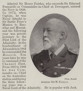 Admiral Sir H. Fairfax