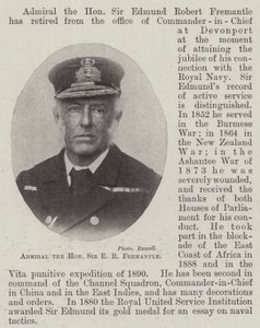 Admiral der Ehrenwerte Sir E. R. Fremantle von English Photographer