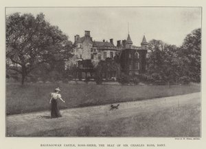 Balnagowan Castle, Ross-Shire, der Sitz von Sir Charles Ross, Baronet von English Photographer