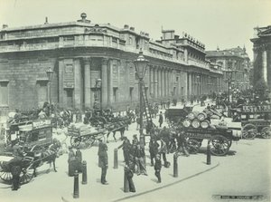 Bank of England, Threadneedle Street, City of London, 1895 von English Photographer