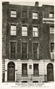 Benjamin Franklins Haus, Craven Street, London von English Photographer