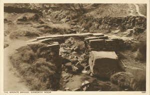 Bronte-Brücke, Haworth Moor, Yorkshire von English Photographer