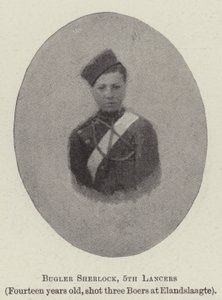 Hornist Sherlock, 5. Lancers von English Photographer