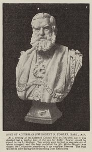 Büste von Stadtrat Sir Robert N Fowler, Baronet, MP