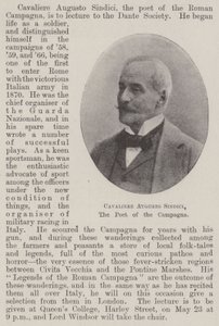 Cavaliere Augusto Sindici, der Dichter der Campagna von English Photographer