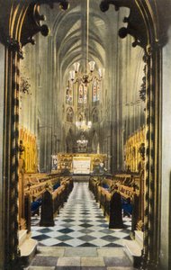 Chor unter der Orgelempore, Westminster Abbey, London