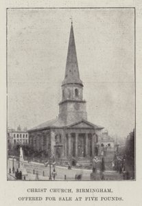 Christ Church, Birmingham, zum Verkauf für fünf Pfund angeboten von English Photographer