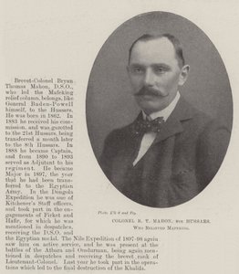 Oberst B. T. Mahon, 8. Husaren, der Mafeking entlastete