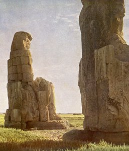 Kolossalstatuen von Memnon bei Tagesanbruch