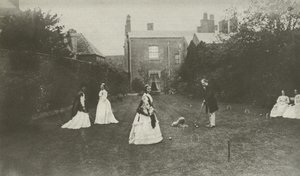 Croquet im späten viktorianischen England von English Photographer