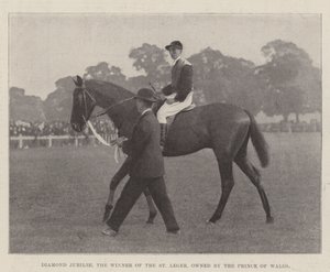 Diamond Jubilee, der Gewinner des St. Leger, im Besitz des Prinzen von Wales von English Photographer