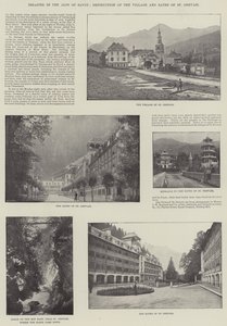 Katastrophe in den Alpen von Savoyen, Zerstörung des Dorfes und der Bäder von St. Gervais