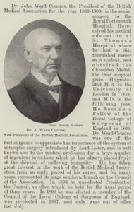 Dr. J. Ward Cousins, neuer Präsident der British Medical Association von English Photographer