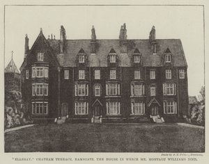 Elleray, Chatham Terrace, Ramsgate, das Haus, in dem Mr. Montagu Williams starb von English Photographer