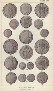 Englische Münzen, Cromwell, Charles II