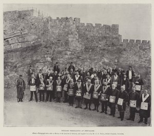 Englische Freimaurer in Jerusalem von English Photographer