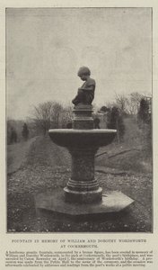 Brunnen zum Gedenken an William und Dorothy Wordsworth in Cockermouth