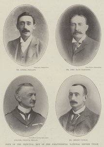 Vier der Hauptmänner der Johannesburg National Reform Union von English Photographer