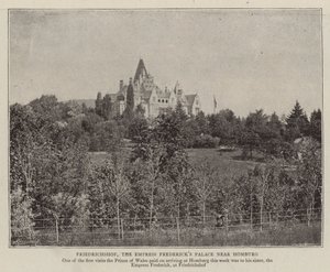 Friedrichshof, der Palast der Kaiserin Friedrich bei Homburg von English Photographer