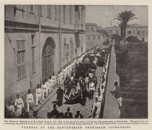 Beerdigung des hundertjährigen Patriarchen Sophronios