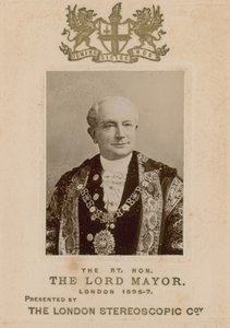 George Faudel-Phillips, der ehrenwerte Lord Mayor von London von English Photographer